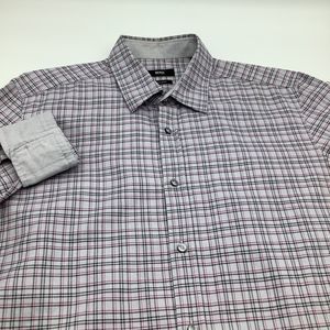 Hugo Boss Mens Regular Fit‎ Long Sleeve Button Up Shirt Size Large